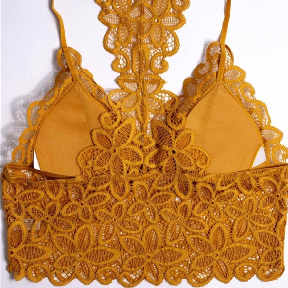 🌼 Daisy Lace Boho Longline Padded Bralette NWT - Picture 5 of 14